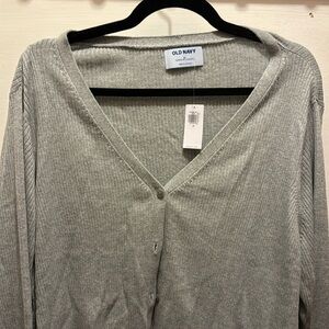 Grey Cropped Sweater